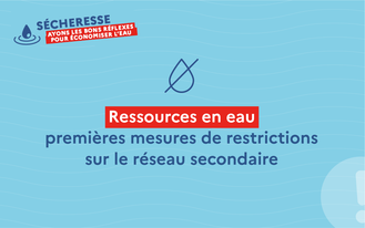 Ressources en eau : Premières mesures de restrictions en Gironde