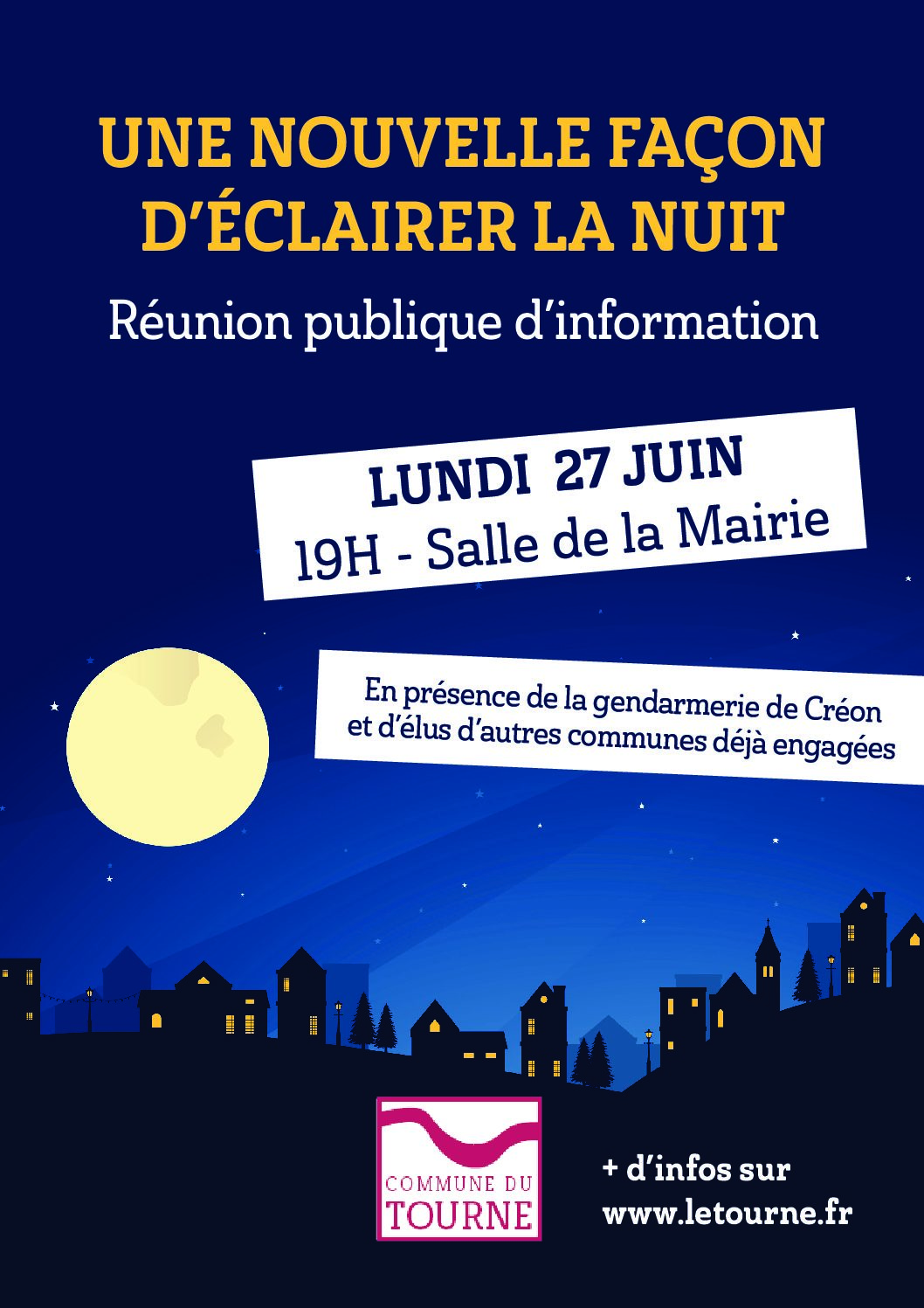 Réunion publique le 27 juin : Une nouvelle façon d’éclairer la nuit