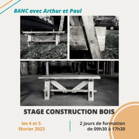 Stage construction bois : Fabrique ton banc