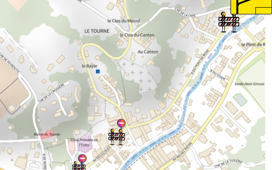 Réfection du réseau d’eau : Avenue des écoles barrée